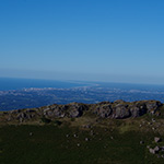 Vue sur la côte basque, à Rhune