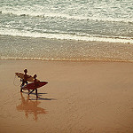 Surfeurs à Capbreton